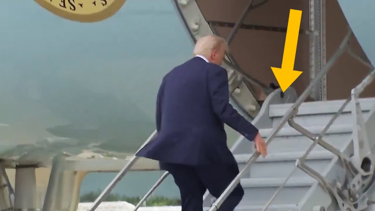 MEDIA BLACKOUT: Trump using SHORT STAIRS which PROVED Biden was disabled