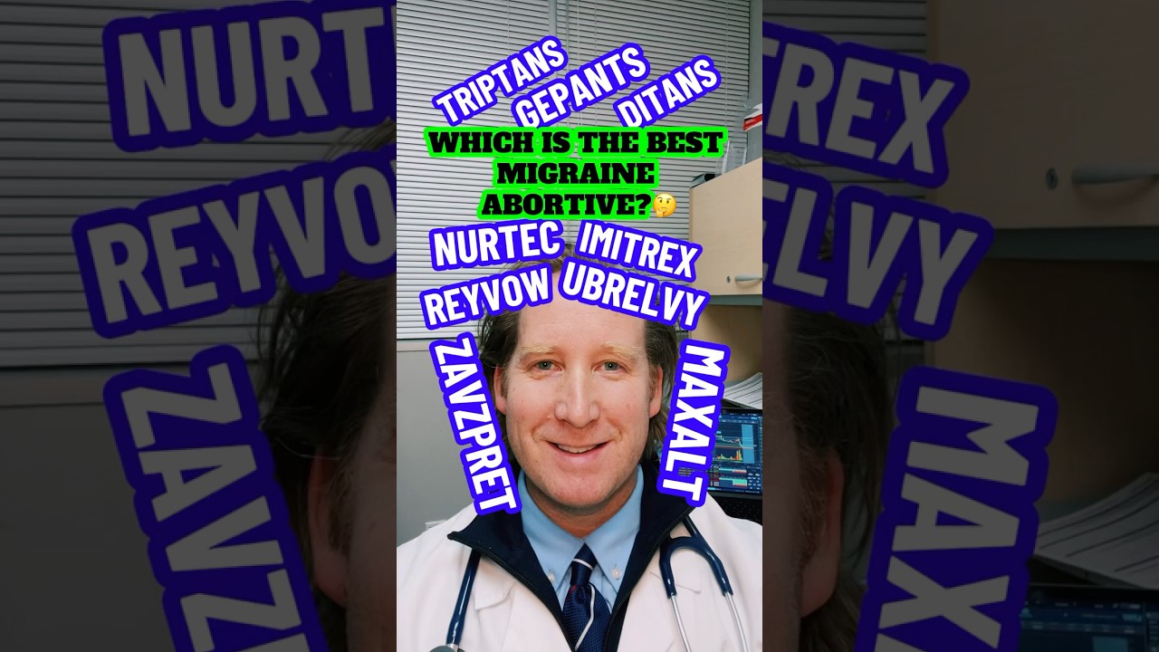 Nurtec vs. Ubrelvy vs. Zavzpret vs. Reyvow vs. Imitrex vs. Maxalt Triptans vs. Gepants vs. Ditans?
