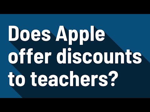 Does Apple offer discounts to teachers?