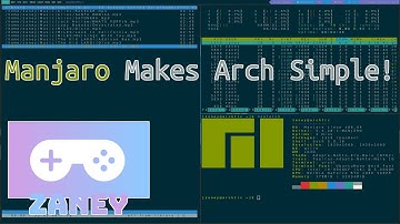 I Switched To Manjaro Arch! With Qtile! | Zaney Games On Linux