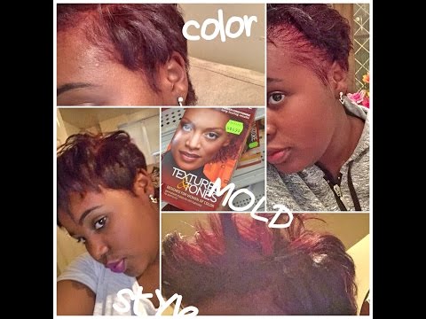 HOW TO- Dye Mold And Style Short Pixie Cut
