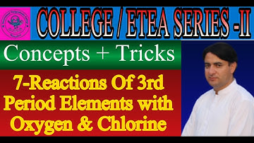 Reactions of 3rd Period Elements  || S and P block Elements