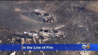 Pursuit Crash Leads To Crash And 5-Acre Brush Fire