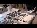 Timelapse - See the Artist Abroad create hand layered photo based mixed media art