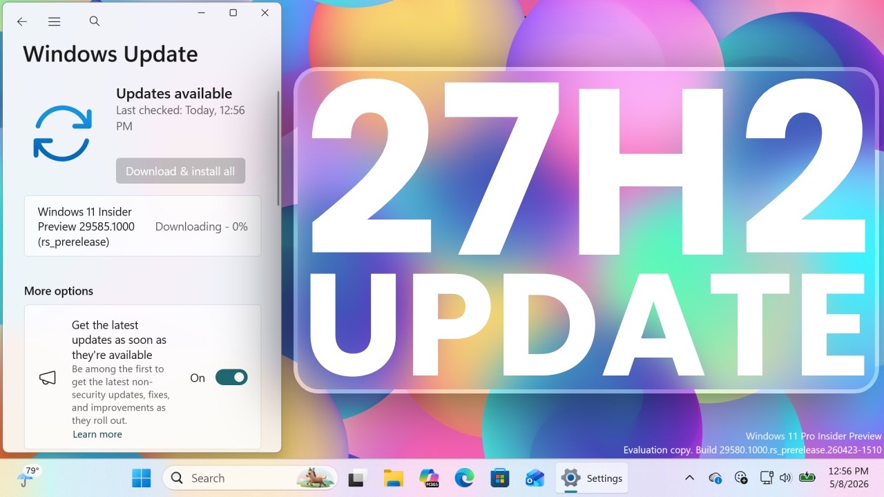 27h2 Vbscript New Windows 11 27H2 Build 29585 - Microsoft’s Secret Windows 12 Plan ...
