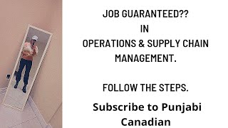 Supply Chain Management Carrers| jobs| Canada| Scope by punjabi canadian 1,580 views 2 years ago 8 minutes, 46 seconds