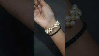 Handmade Pearl Bracelet at home #shorts #viral #diycrafts