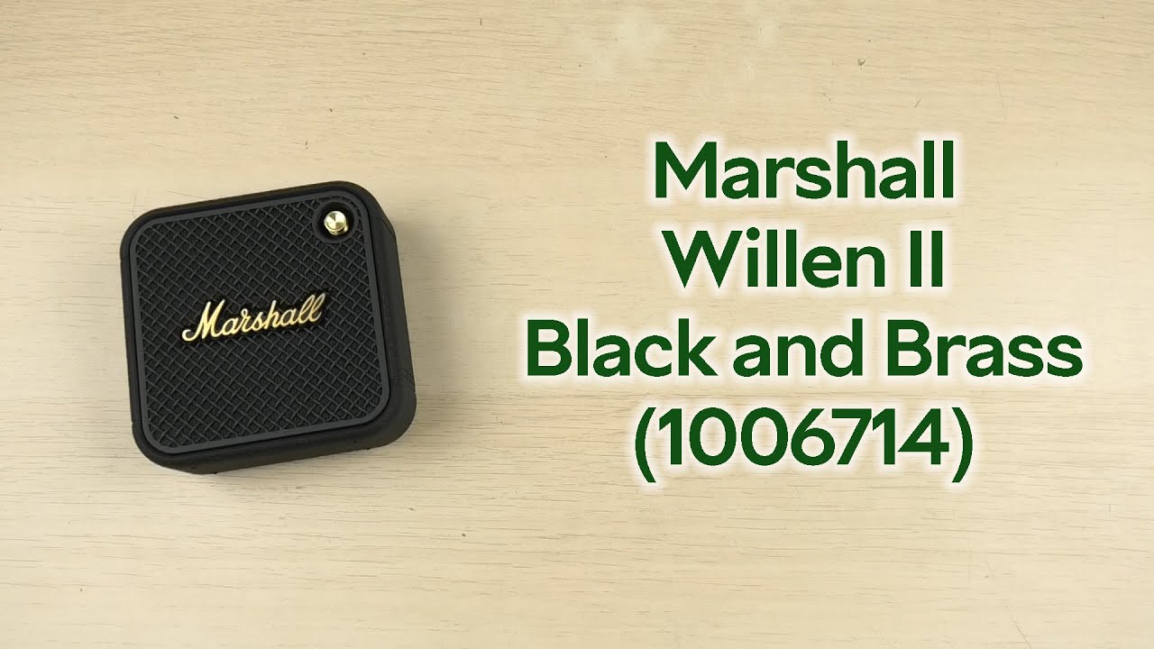Marshall WILLEN Ⅱ Розпаковка Marshall Willen II Black and Brass (1006714) - YouTube