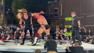 Joey Janela hits Chris Dickinson with a Death Valley Driver at Spring Break 2021