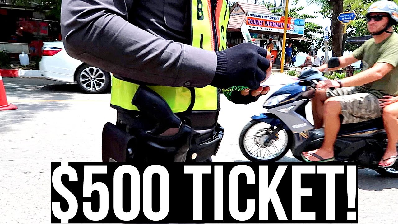 Getting A $500 Ticket In Thailand! - YouTube