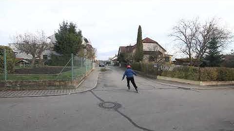 Inline Skating - 360° Mute Grab Jump Over Canal Cover