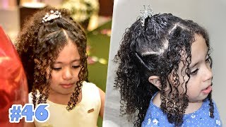 55 Modelos de Penteados para Floristas de Casamento  Penteado para  florista, Penteado infantil para festa, Penteados infantis