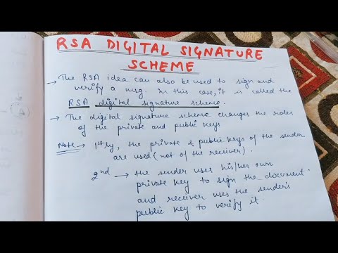 تصویری: آیا می توان از rsa برای امضای دیجیتال استفاده کرد؟