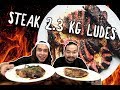 GILA! 2,3 KG Daging Ludes! 1kg Porterhouse + 1kg ribeye + 300gr Smoked Brisket ft. Nex Carlos