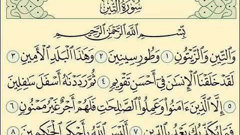 سورة التين مكررة 7 مرات الشيخ سعد الغامدي  Saad Al Ghamdi  surat altyn HIGH
