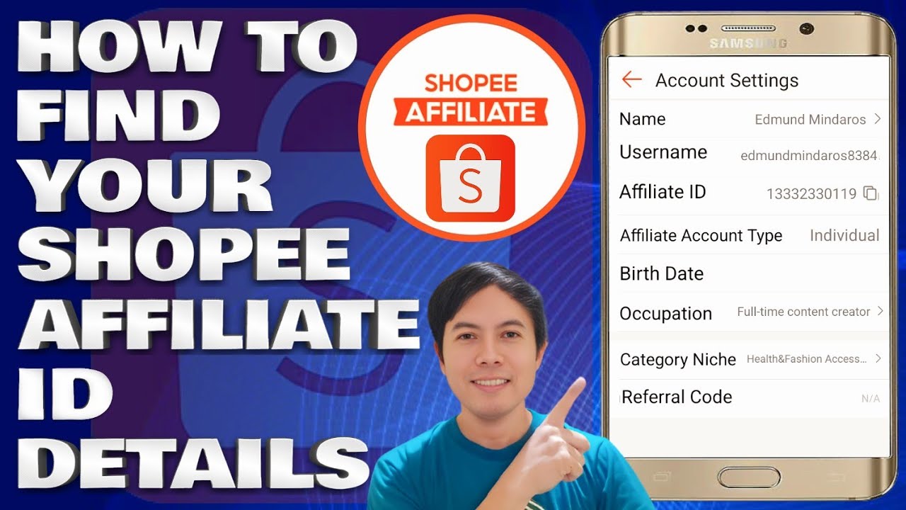 How To Find Your Shopee Affiliate ID Details | Shopee Affiliate Program ...