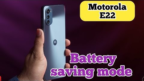How To Enable Battery Saving Mode In Motorola E22, Power Saving Mode Enable Kaise Karen, Motorola