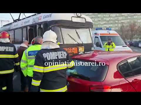 Accident in fata Spitalului Judetean din Timisoara