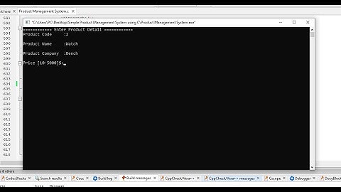 Simple Product Management System using C