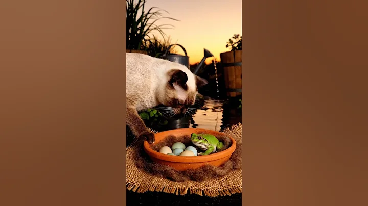 Video 11893021: siamese cat, cat garden