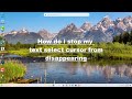Text Select Cursor White Problem || text select cursor is invisible Mp3 Song