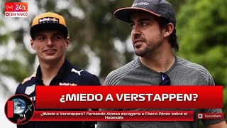 ¿Miedo a Verstappen? Fernando Alonso escogería a Checo Pérez sobre el Holandés si llegara a Red Bull