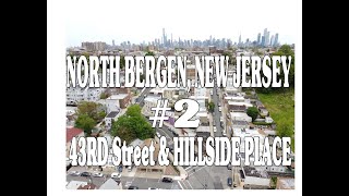NORTH BERGEN NEW JERSEY - 43RD STREET, TOWN HALL, HILLSIDE PLACE