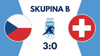SESTŘIH | Česko - Švýcarsko | 3:0 | Mistrovství světa U18 2024 Skupina B