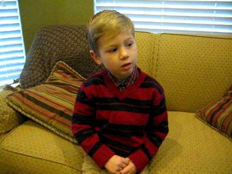 Grant singing Rudolph the Red nose Reindeer.AVI