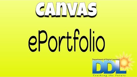 Canvas ePortfolio