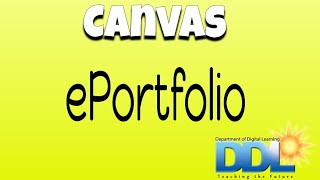 Canvas ePortfolio