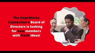 Be the Difference: Join HopeWorks Connection Non-Profit Board Today!