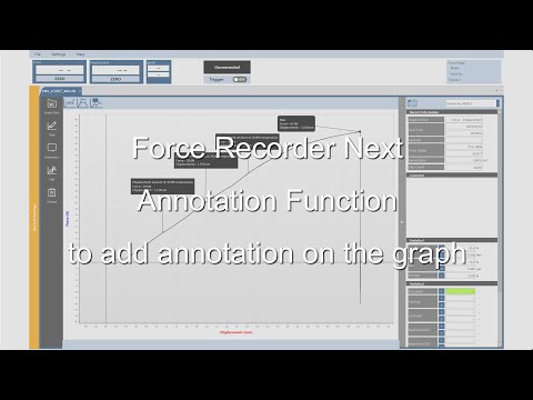 【Users Guide】Force Recorder Next  Annotation Function to add annotation on the graph