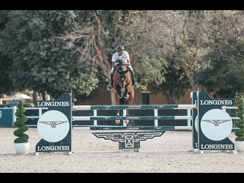 Humaid Al Muhairi & Tsunami De Hus ( L'arc De Triomphie X Argentinus ) at DPEC CSI2* Grand Prix