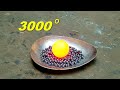 GLOWING 3000 DEEGRE TUNGSTEN BALL VS ANOTHER METAL