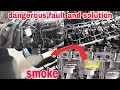 Hino truck Euro engine sound smoke missing fault full checking solution timing checking