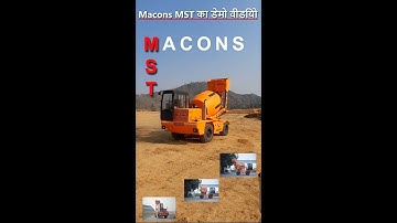Macons MST 4 Swivel Demo video| 100% Indian Company| Powerful concrete mixer in Best Price| Awesome!