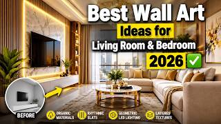 Best Wall Art Ideas for Living Room & Bedroom 2026 ✅