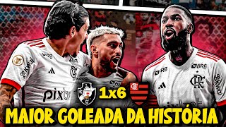 Flamengo HUMILHA o Vasco e aplica MAIOR GOLEADA DA HISTÓRIA | Vasco 1x6 Flamengo