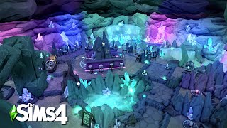Magic Crystal Cave Bar | The Sims4 Stop Motion Build | NoCC |【シムズ建築】
