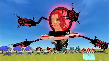 Nextbots In Playground Mod Many Mysterious Sprunki Characters Fight With Space Sandbox, Skibidi #2