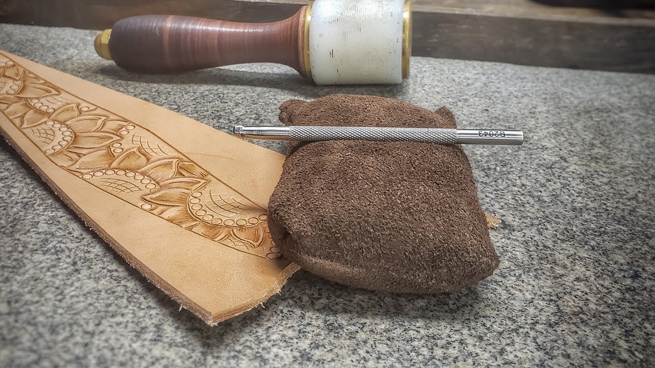 My first 30 days of learning how to tool leather, progression in