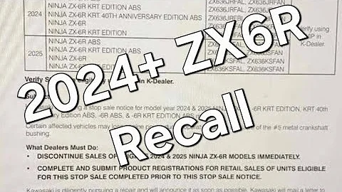 What we know, and our thoughts, on the recent 2024+ Kawasaki ZX6R recall!