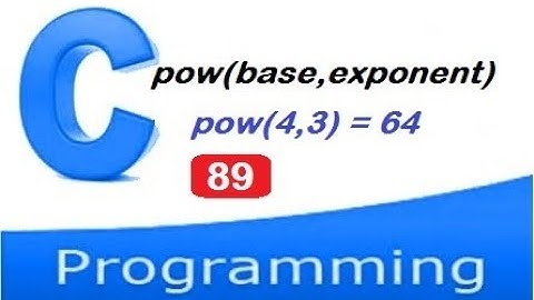 C programming - The pow() math function