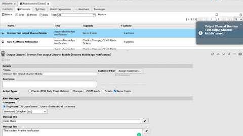 Avantra Mobile App Push Notification Testing