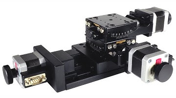 Motorized Stages - 0.25 Micron Resolution Pitch, Roll, and X-axis