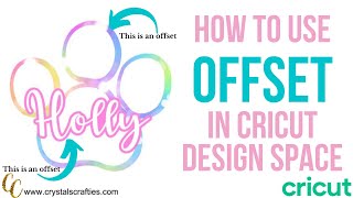 how to use offset in cricut design space