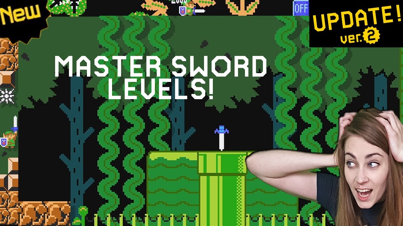 MASTER SWORD LEVELS! - UPDATE 2 - SUPER MARIO MAKER 2 - YouTube