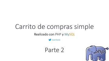 Carrito de compras simple con php - parte 2