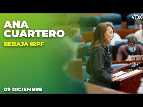 Intervención ANA CUARTERO sobre la REBAJA del IRPF